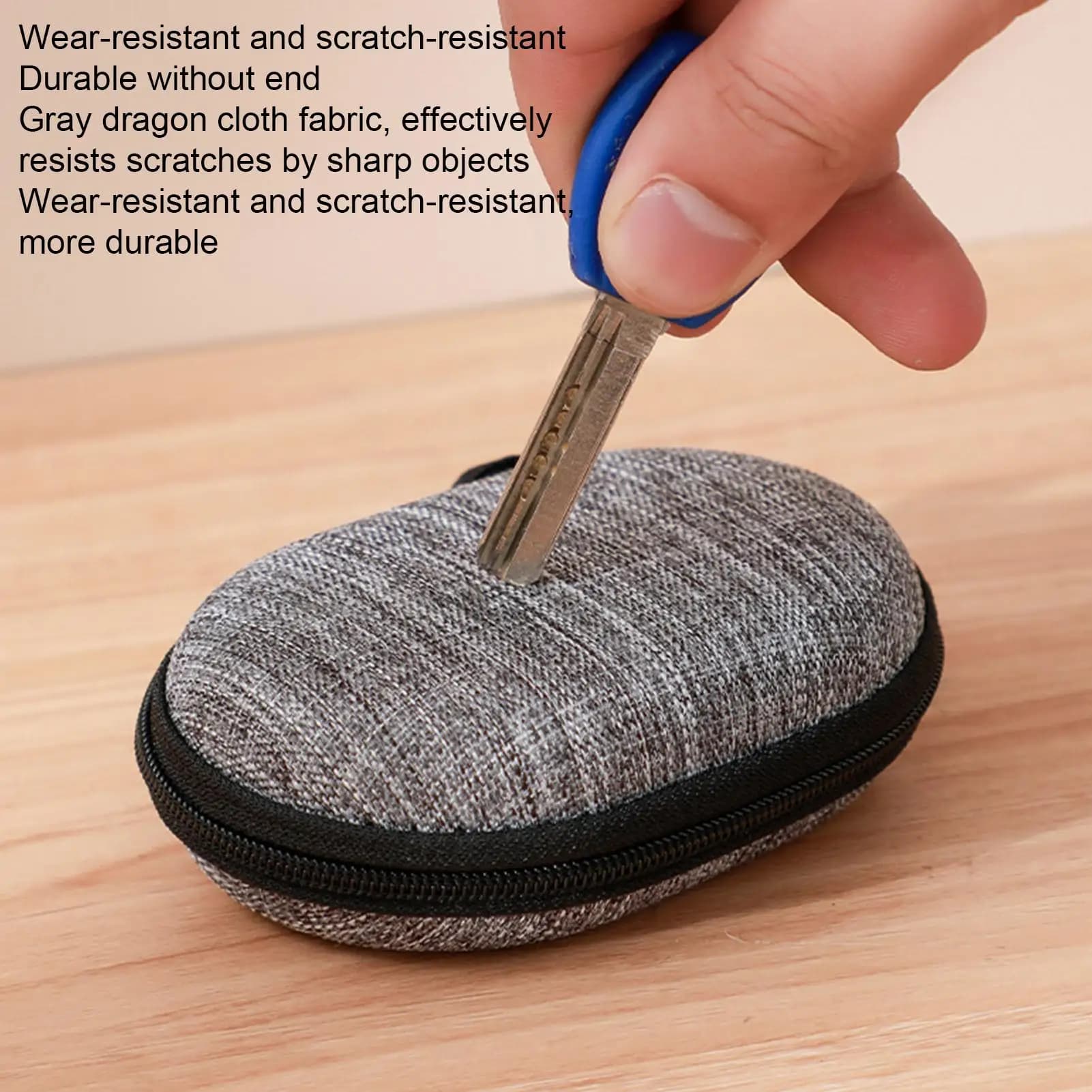 Portable Mini Rigid Leather Case for Digital Gadgets, Chargers, Chargers and Data Cables