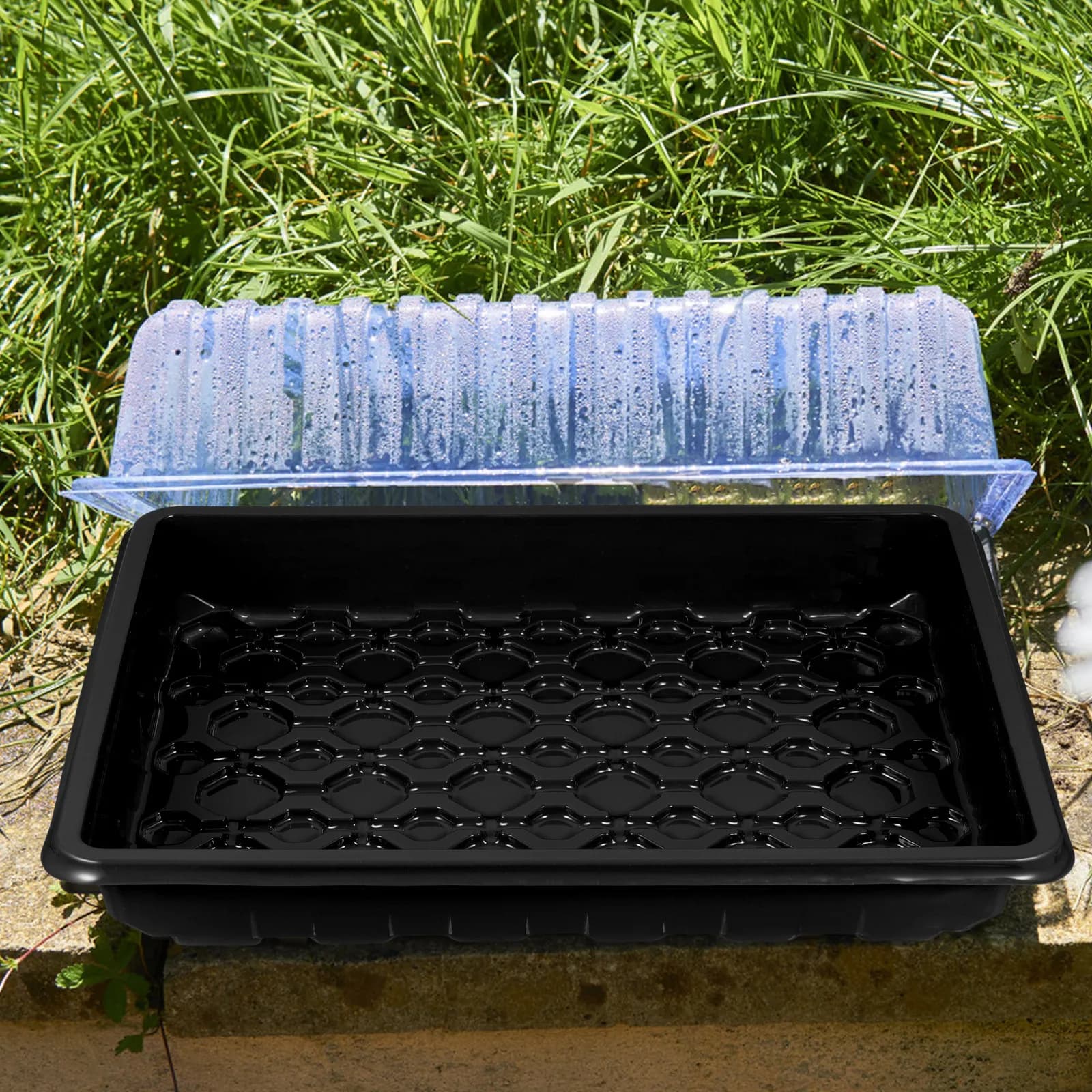 Extra Large Breathable Planting Tray Reusable Pet Seedling Starter Tray for Flower Vegetable Herb Seeds Indoor Germination
