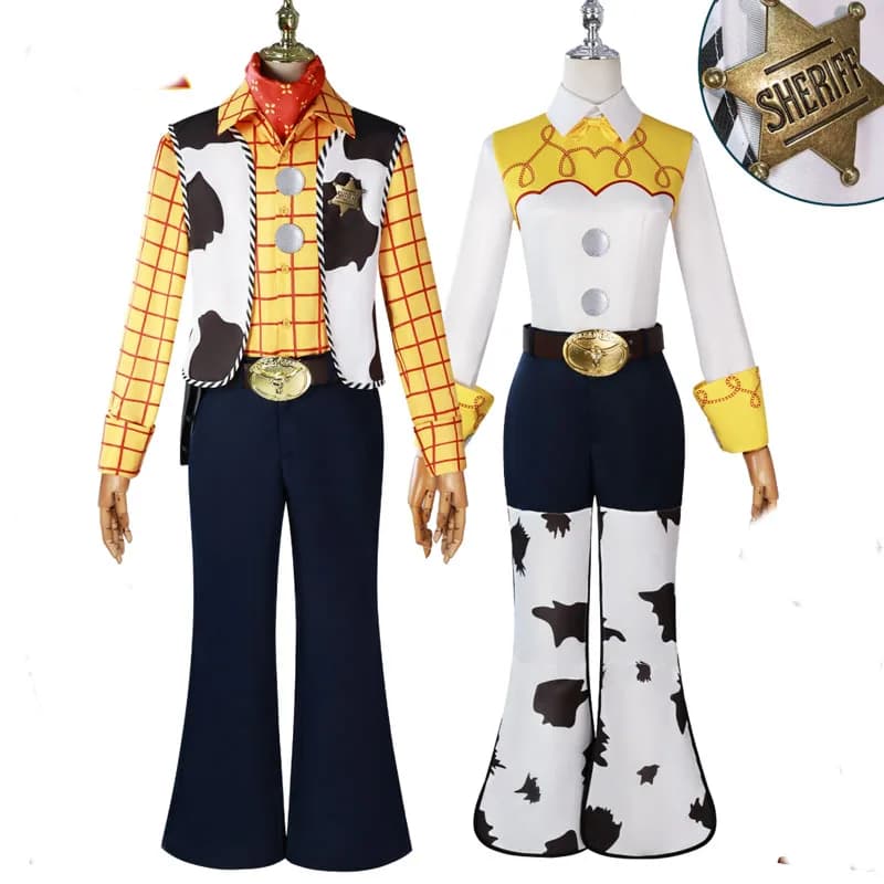 Toy Cosplay story Woody costume Halloween film anime Trish Sheriff Cowboy costume cosplay