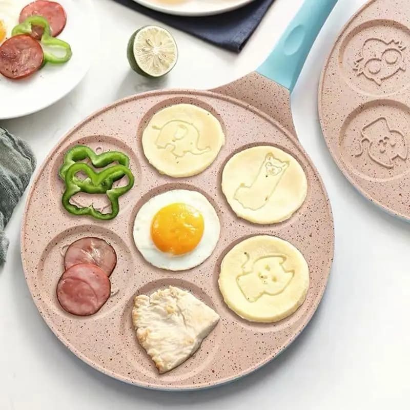 G6KF Home Cooking 7-Forehouse Breakfast Pancake Print for Eggs Multifunction Print for Anti-Agents