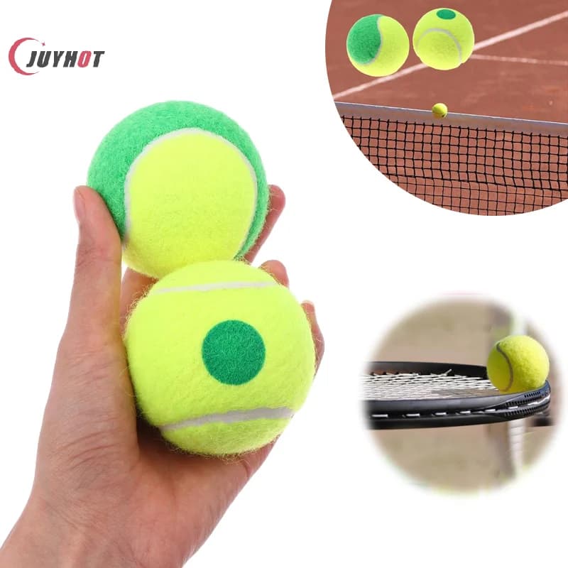 Palline da tennis 1 pezzo per bambini Palla da allenamento senza pressione elastica morbida a bassa compressione per la pratica di giovani principianti