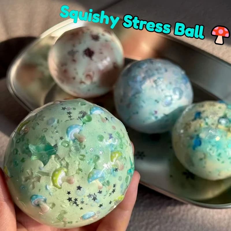 Crunchy Creamy Dough Stress Ball Squishy Toys Crispy Building Blocks Squeeze Ball ASMR Anti Stress Relief Fidget Toys for Adults