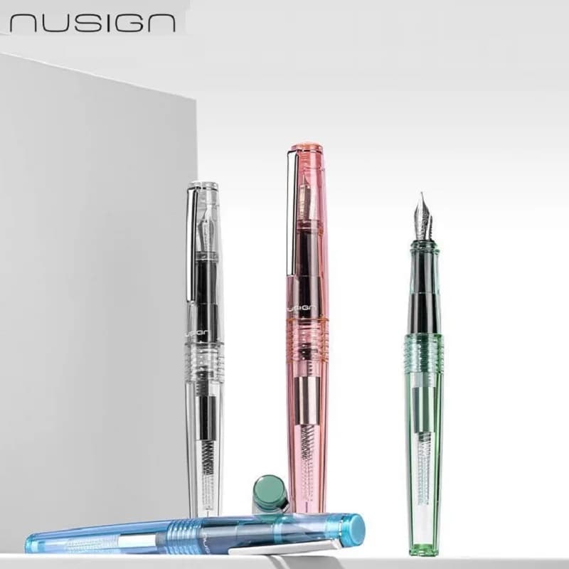 Nusign Advanced Fountain Pen 2 Ink Application Methods EF Tip Can Be Changed Ink Bag Calligraphy Stationery Triangle Pen Grip