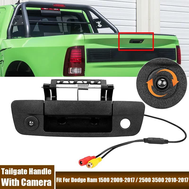 Auto Trunk Tailgate Handle With Camera Fit For Dodge Ram 1500 2009-2017 / Ram 2500 3500 2010-2017 Car Trunk Exterior Door Handle
