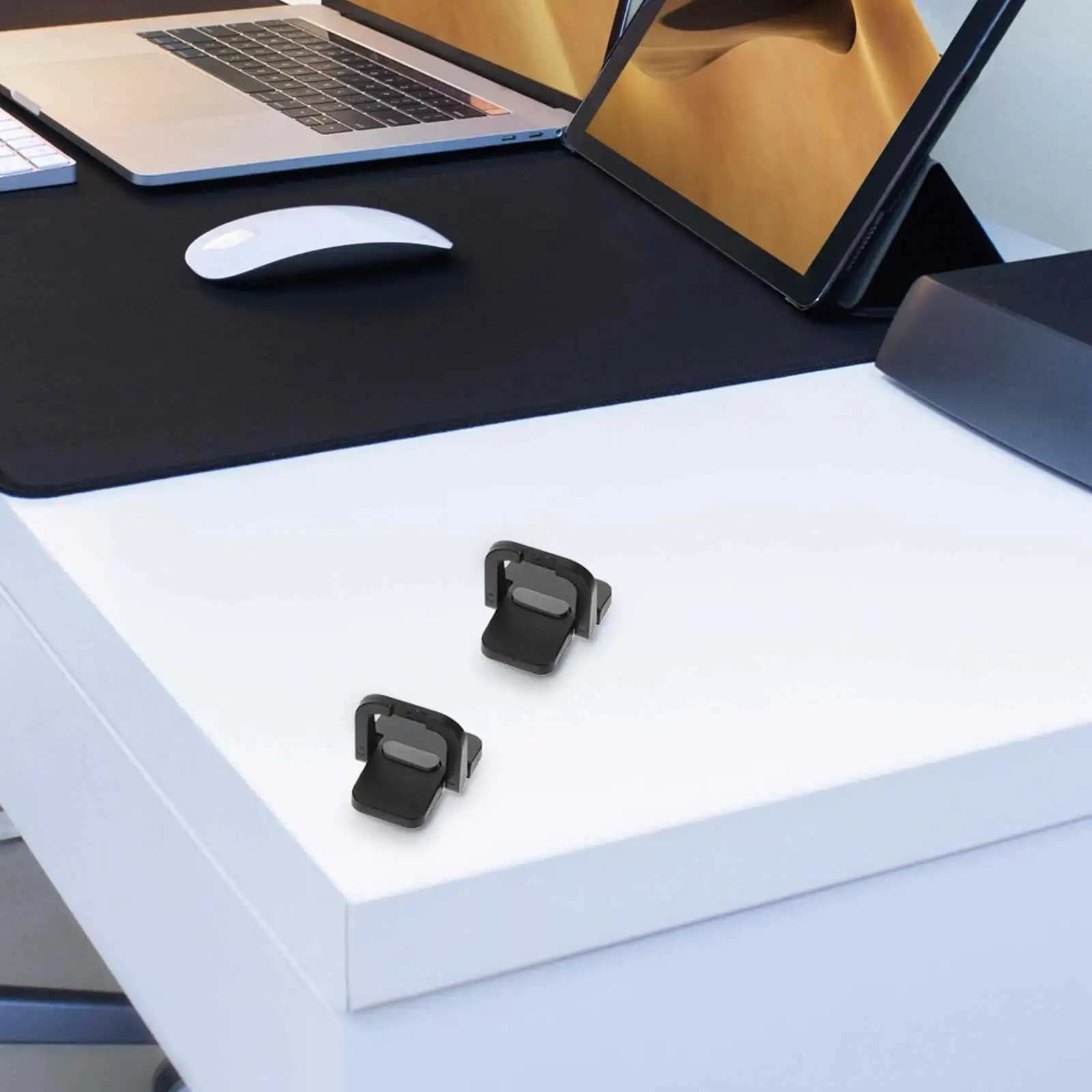 2Pcs Portable Invisible Laptop Stand Mini Cooling Stand for Notebook Ergonomic Riser Adjustable Height Desktop Office Travel Use