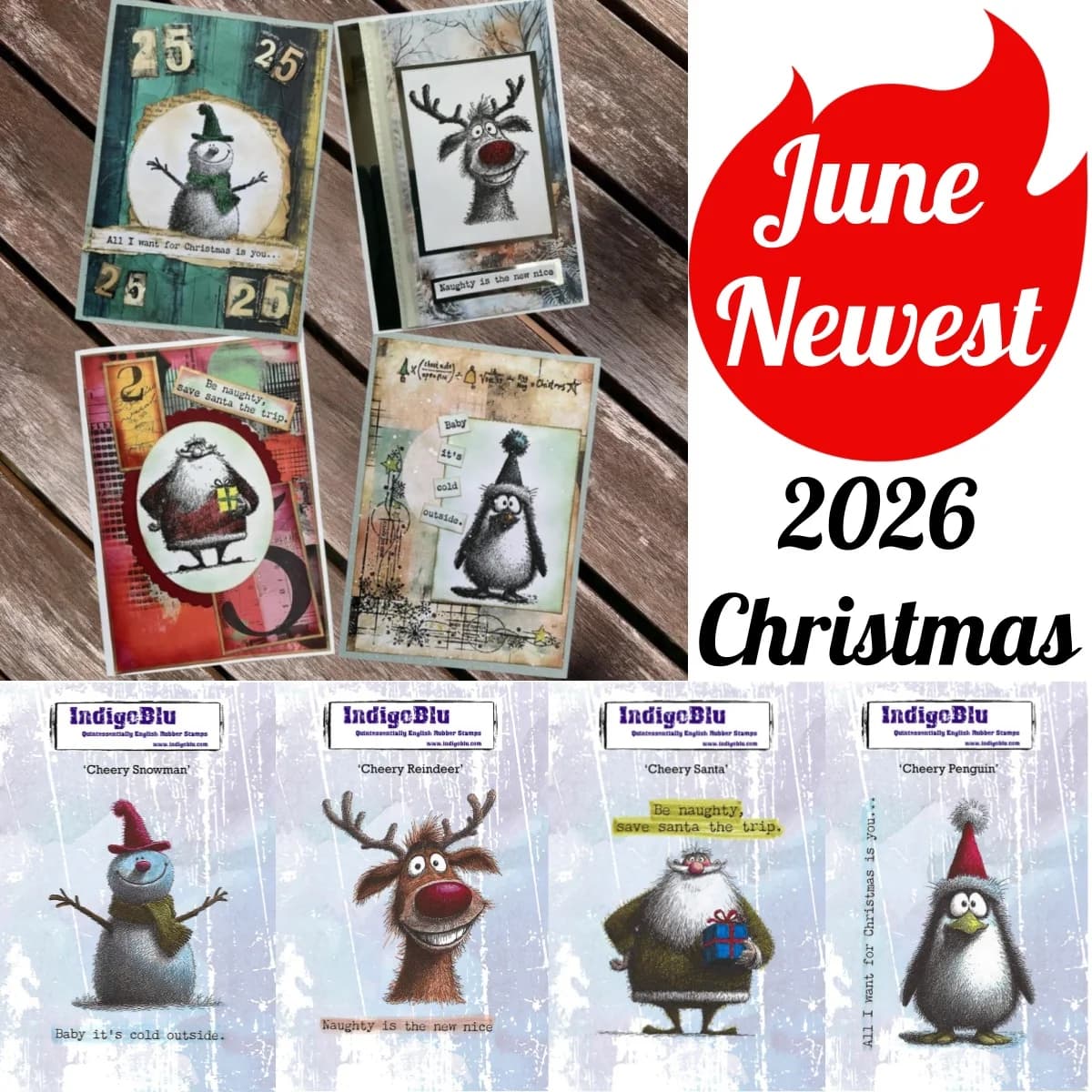 Penguin Snowman Santa Clear Stamps DIY Scrapbook Embossed Handcraft Card Craft Template Supplie Decoration 2026 Christmas