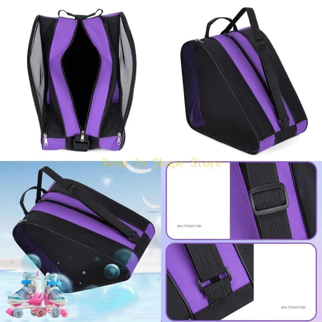 U1JC Cinturino regolabile Scattigliamento Ice Scattinata a tracolla Ice Skate Borse Accessori pattinatori