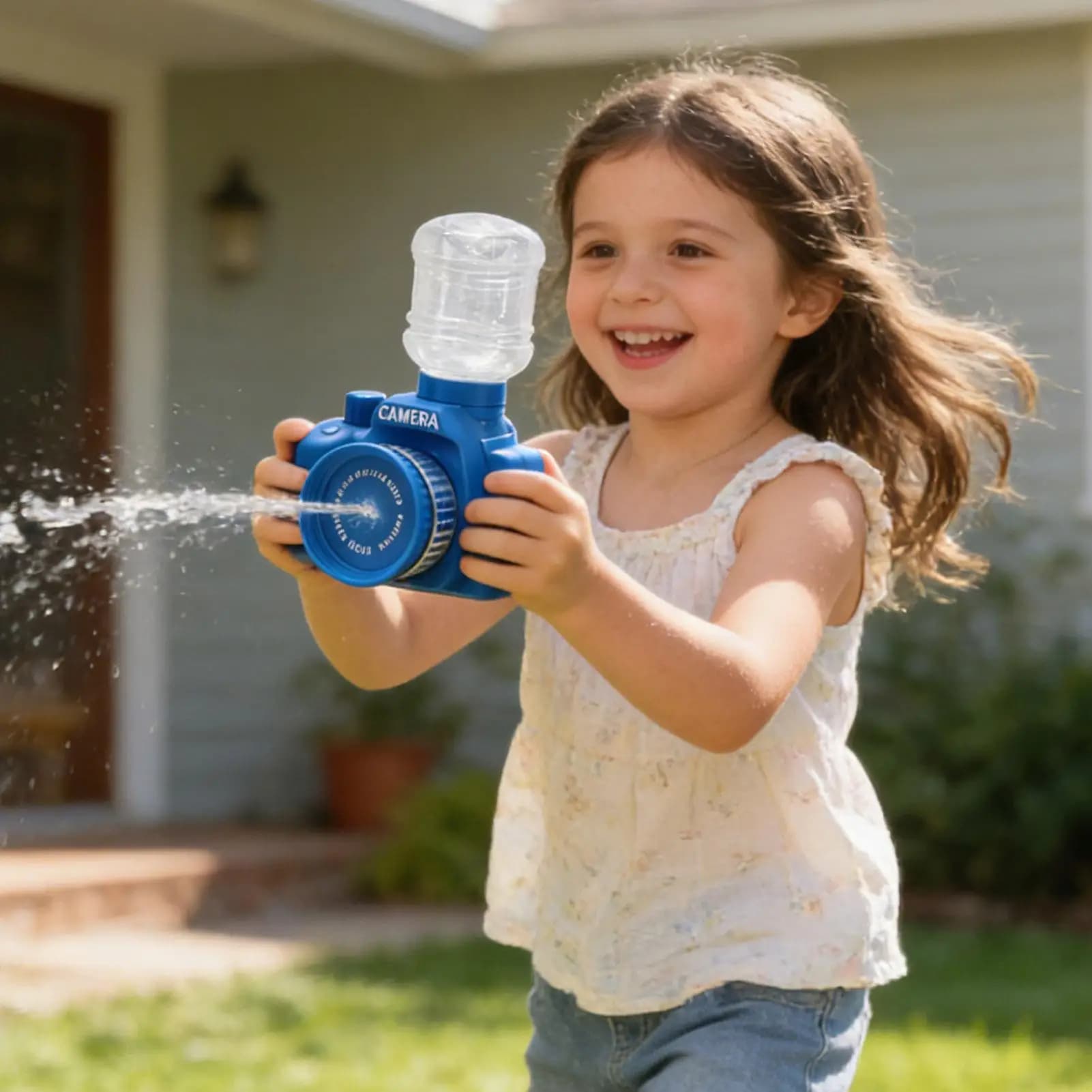 Water Sprayer For Kids Camera Shape Water Soaker Toy Swimming Pool Squirter For Boys Girls Preschoolers Party Park Camping