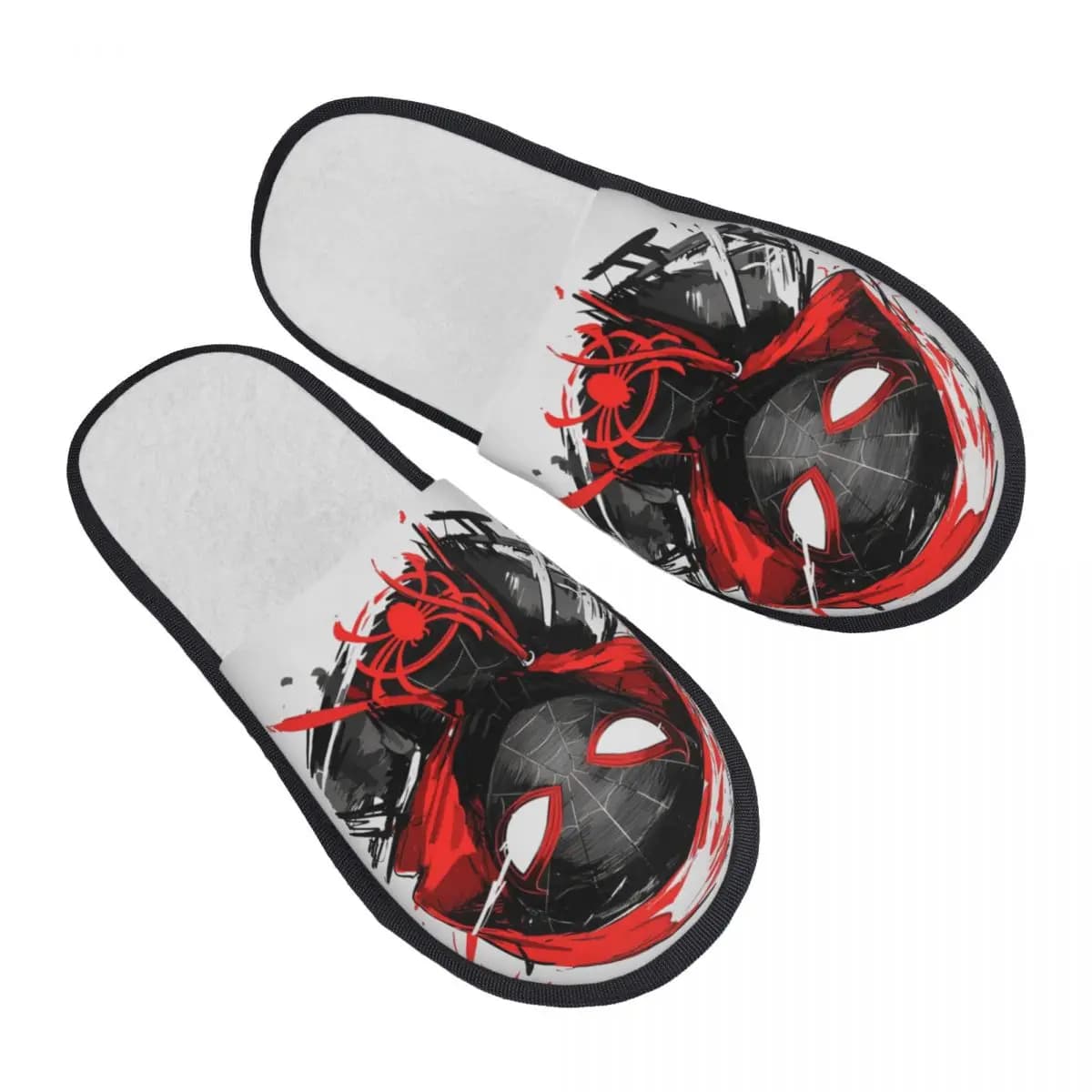 Pantofole da casa personalizzate di Spider-Man, supereroe dei cartoni animati, da donna, in morbida memory foam, slip-on, per la camera da letto.