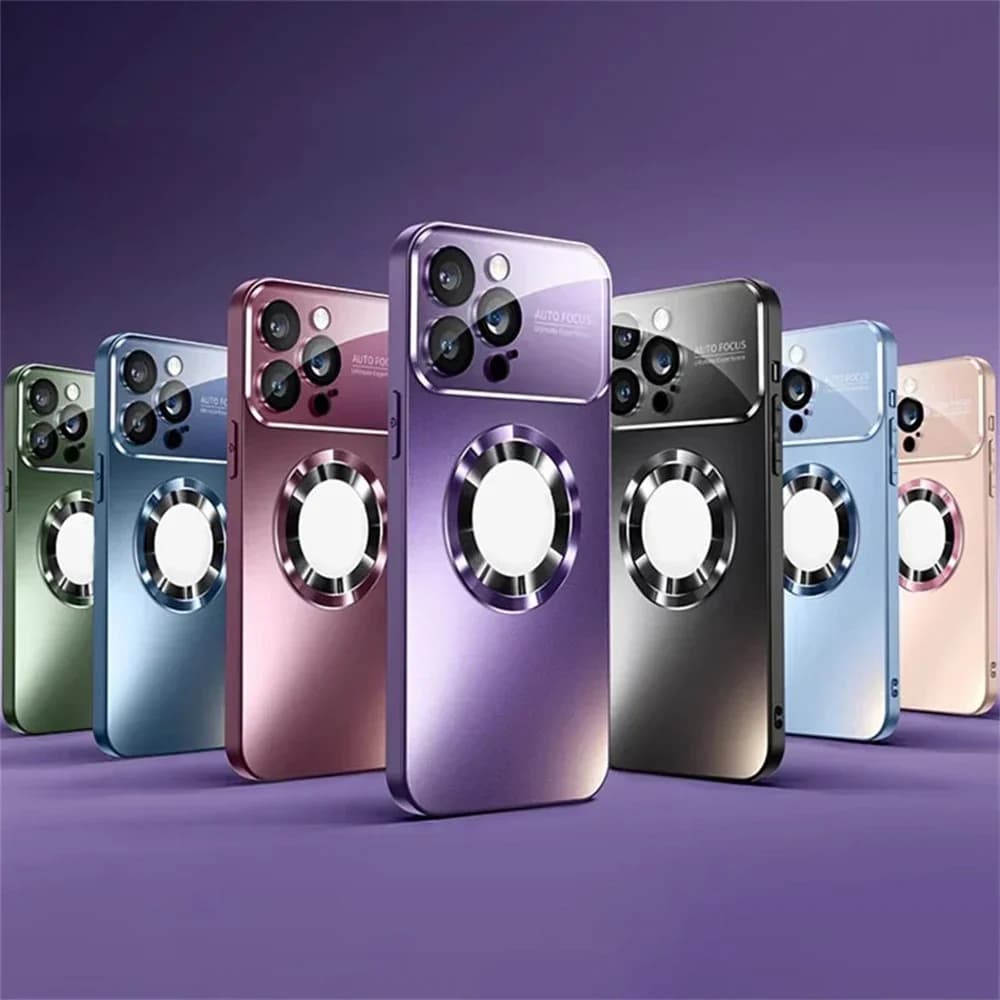 2025 NUOVO Per iPhone 16 15 14 Plus 13 12 11 Pro Max Custodia per telefono Magsafe Magnetico Opaco Trasparente Logo a vista Cover Funda