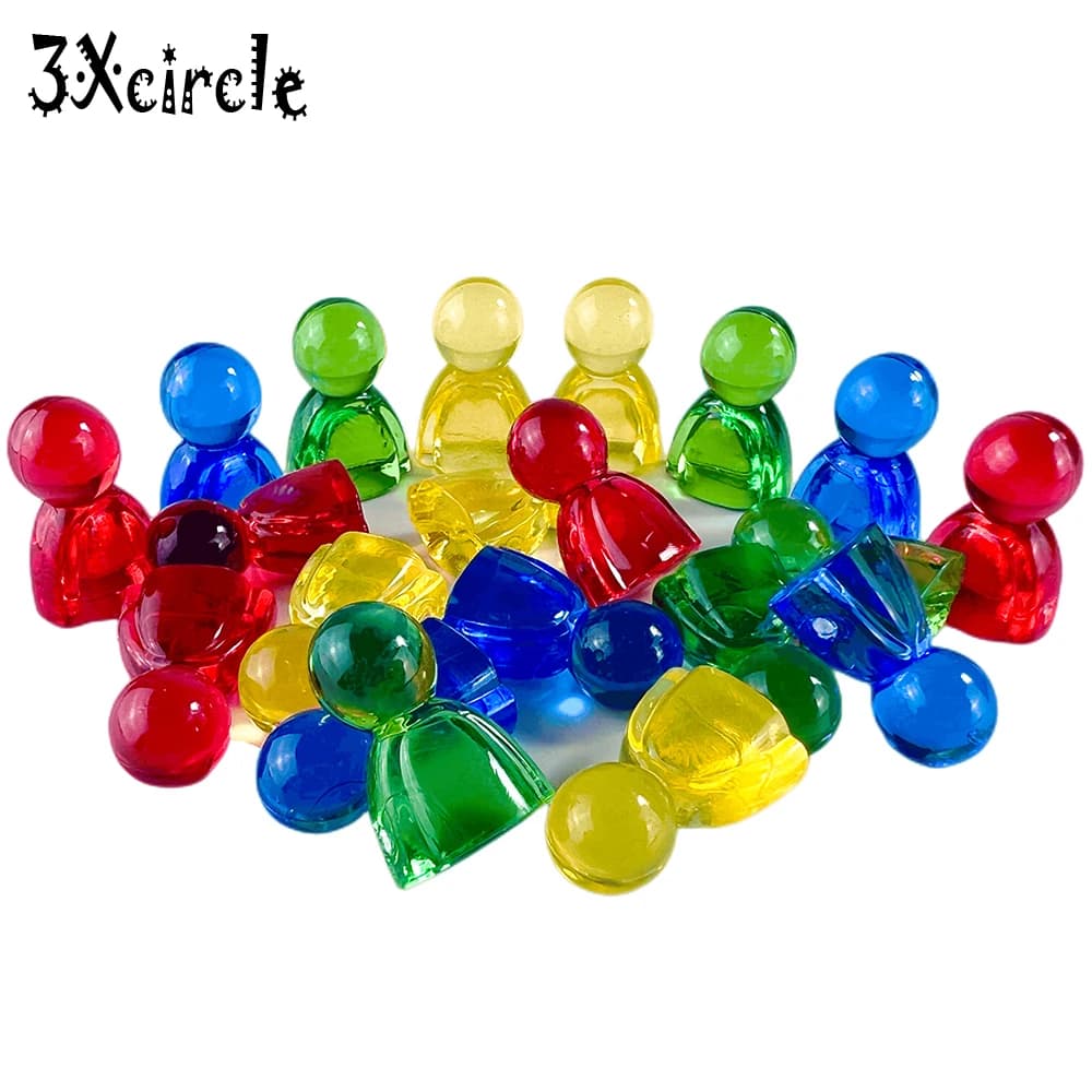 20pcs pennarelli per giochi pezzi di scacchi umanoidi colorati accessori per carte da gioco da tavolo