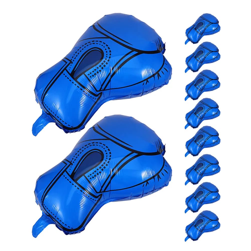10 Palloncini a Tema Boxe in Alluminio a Forma di Guanto, Decorazioni per Feste Sportive, Compleanni, Wrestling, Palestra, Gonfiabili