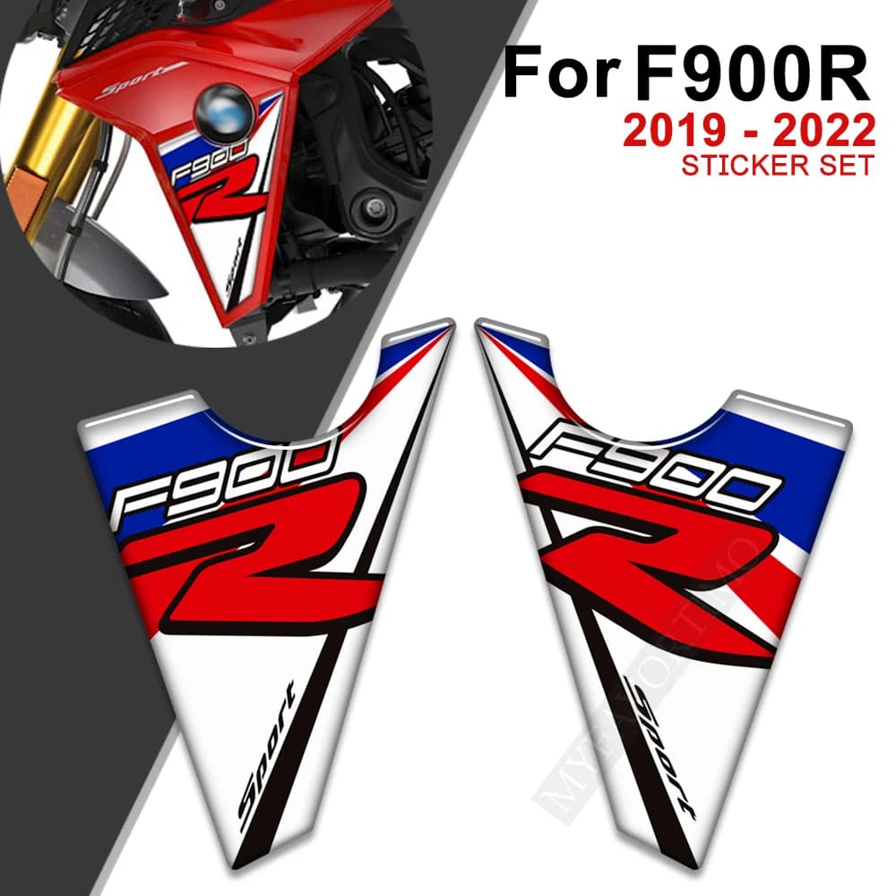 Per BMW F900R F900 F 900 R adesivi per serbatoi per moto Kit di decalcomanie protettive per Tankpad carburante 2019 2020 2021 2022