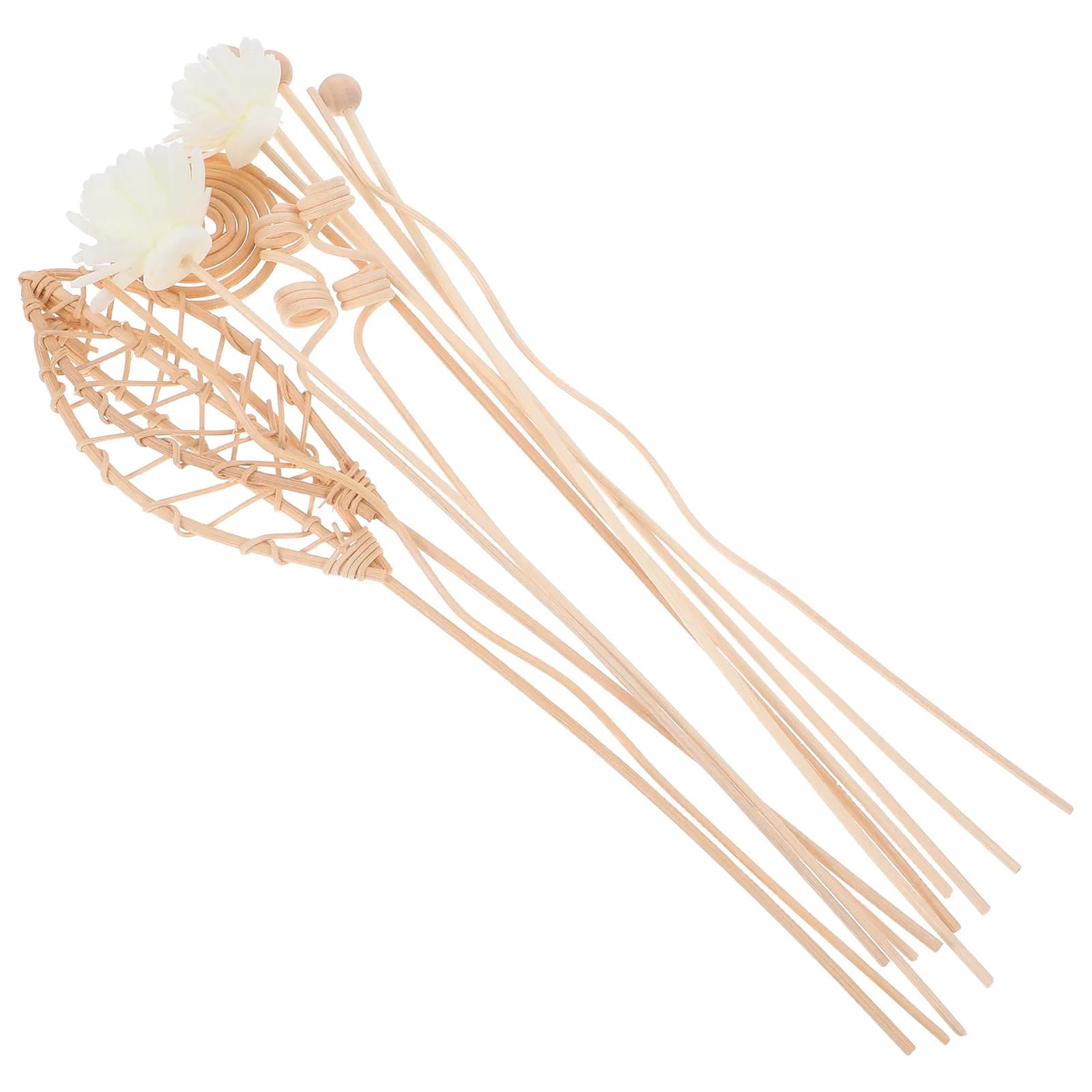 12 Pezzi Bastoncini Diffusori di Aroma Senza Fiamma in Rattan Naturale, Profumo a Lunga Durata per Casa, Ufficio, Bagno, Infusore di Fragranze