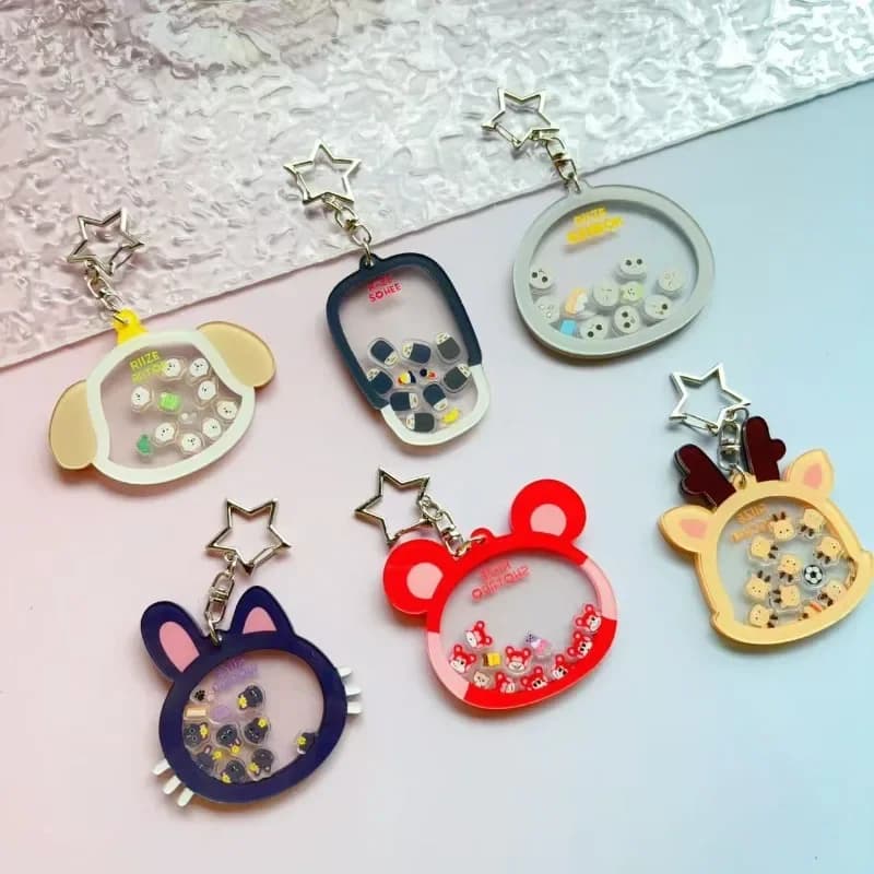 Cartoon RIIZE Acrylic Keychain Double Sided Printed Key Anime Peripheral Key Backpack Hanging Decor Creative Collectible Gift