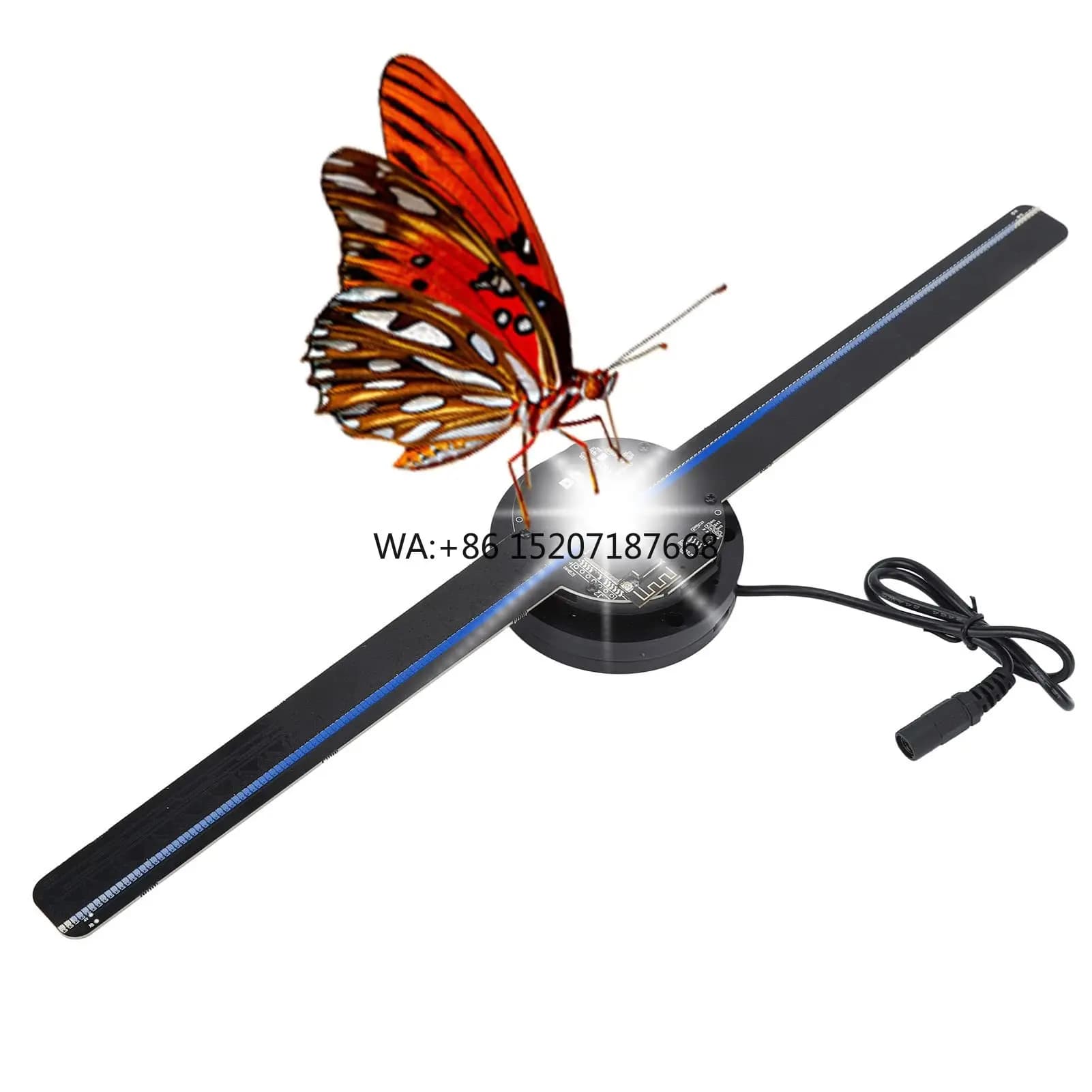 Lettori video ad alta risoluzione Ologramma 3D da 42 cm Display a ventola a LED Proiettori ologramma 3D Altri attrezzature pubblicitarie