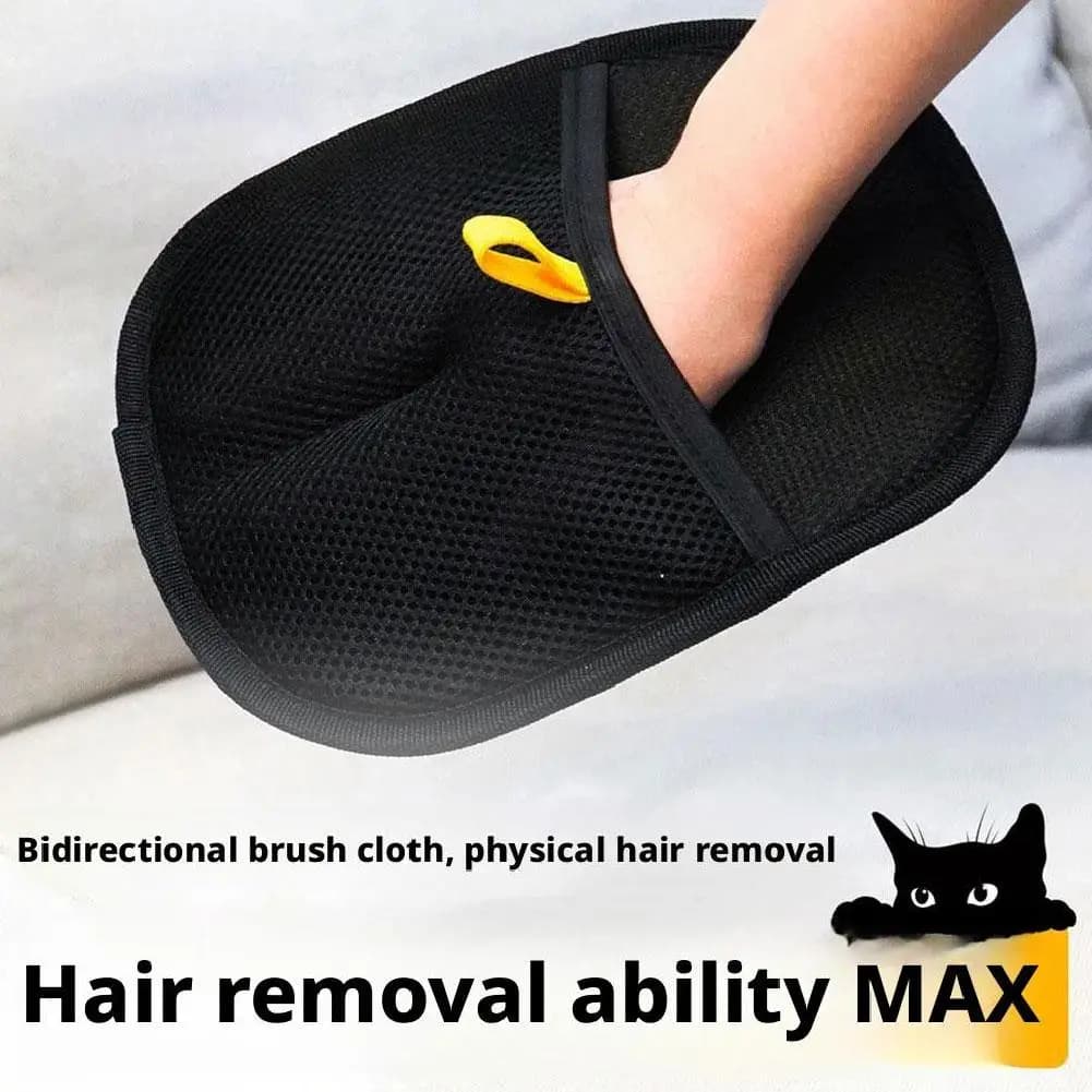 Cat Hair Brush Pet Removal Gloves Double-Sided Pet Grooming Gloves Kitten Cleaning Tool Dog Deshedding Brush Pet Supplies