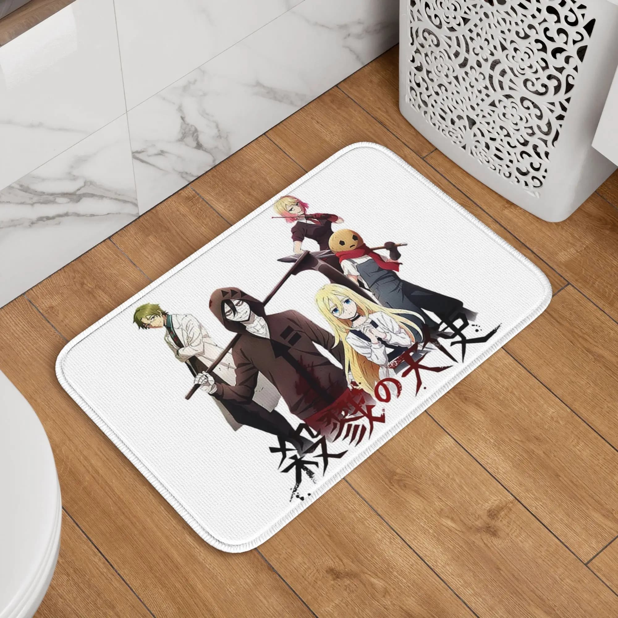 Angels Of Death Anime Zack And Rachel Doormat, durable carpet, kitchen entrance mat, house mat, living room mat