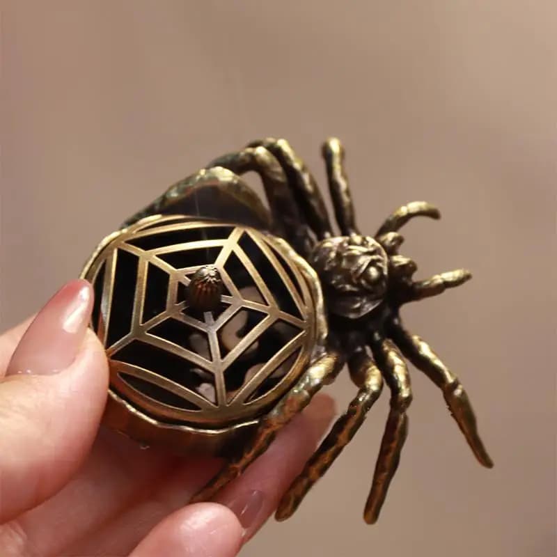 NUOVA OFFERTA Porta Incenso a Forma di Ragno, Mini Decorazione Zen Asiatica, Piccolo Bruciatore a Forma di Animale per Casa, Ufficio, Meditazione, Regalo