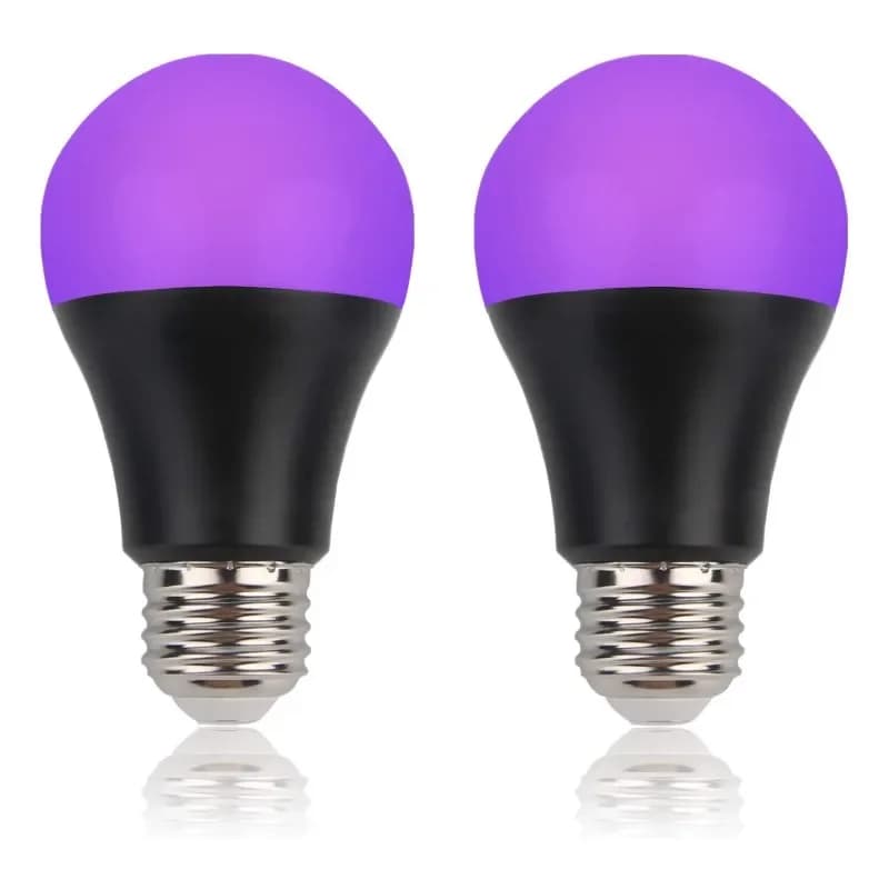 9W Led Black Light Bulb E27 UV 395nm Glow in Dark for Body Paint Club Party Neon Posters Led Blacklight 385-400nm Led Bulb Lamp