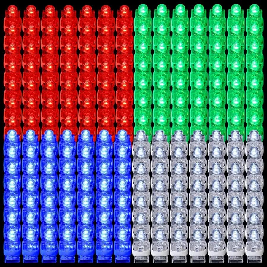 200 Pieces LED Lights from finger, Mini toe, Lighting toe toe, Party Supplies, Luminous Rings, Toys, Neon Party