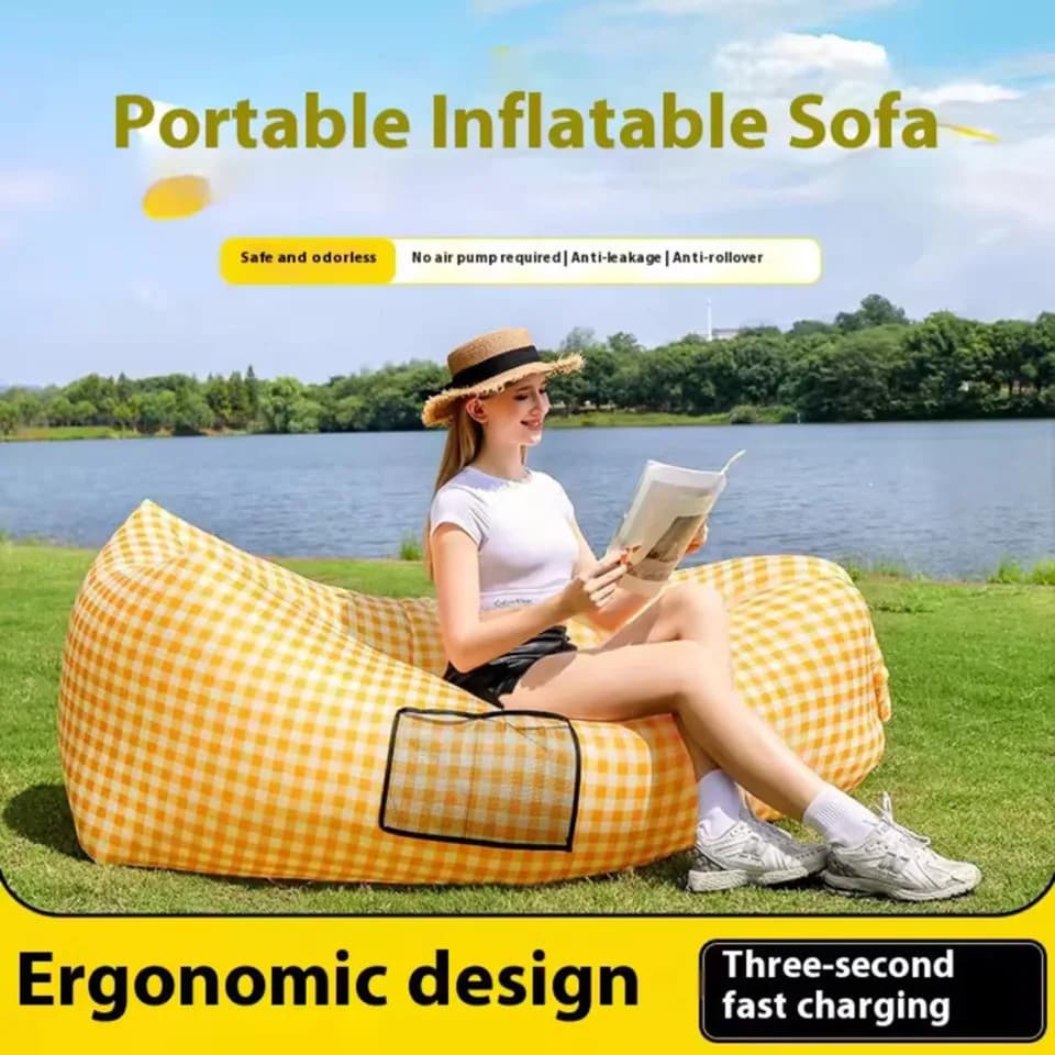 Inflatable Cots Air Sofa Quick Inflatable Sleeping Sofa Portable Camping Cot Outdoor Products
