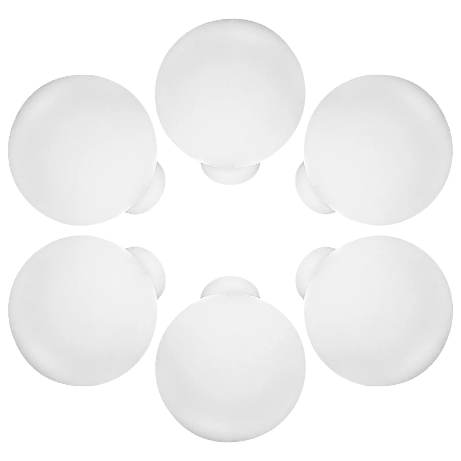 100 Pezzi Mini Paralume Globo per Luci a Stringa, 1,9 cm, in ABS Satinato, per Luci Fatate, Luci a Corda LED, Copertura Decorativa