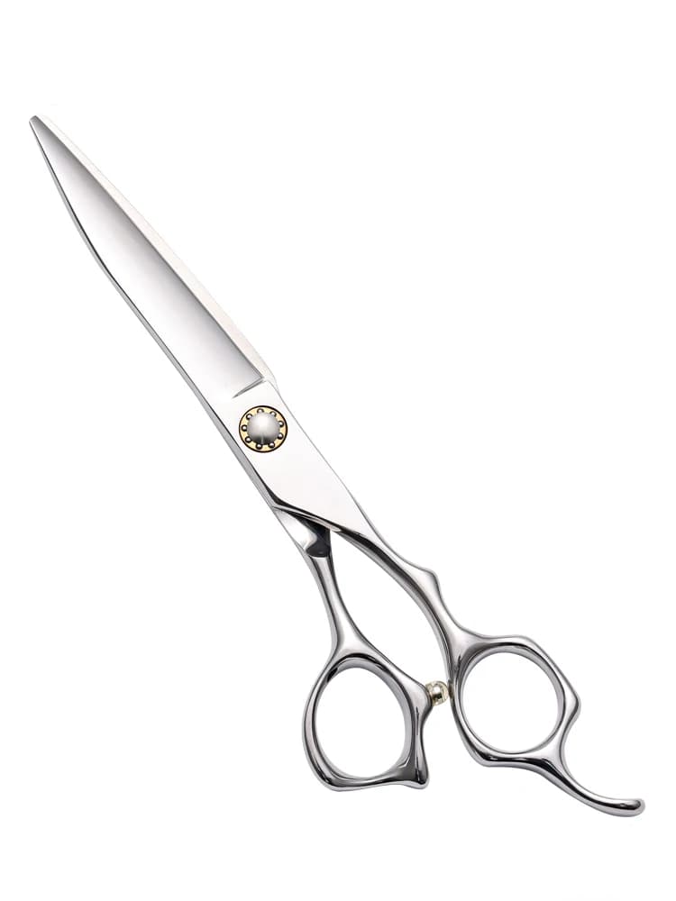 Forbici per Taglio Capelli HUASIS HU43 con Lama Larga 6.5 e 7.0 Pollici, Forbici per Toelettatura Animali con Vite a Cuscinetti a Sfera 440C