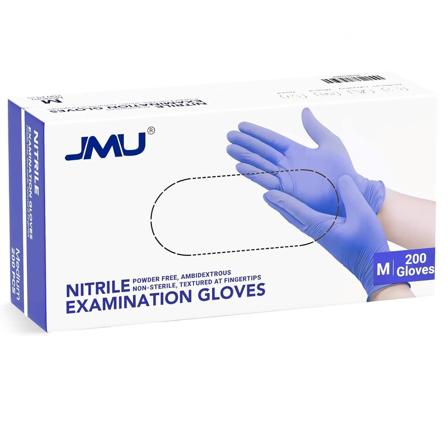 200 Guanti in Nitrile Monouso, Spessore 3,5 Mil, Senza Polvere e Senza Lattice, per Uso Medico, Cucina e Pulizia