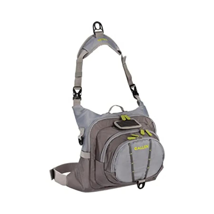 Allen Company Fall River Fly Fishing Chest Pack - Adatto per 6 scatole porta attrezzi/mosche e altri accessori - Verde oliva