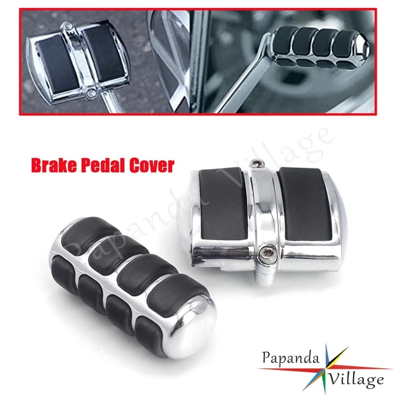 Chrome Moto Freno Anteriore Leva Del Cambio Pedale Pad Copertura Della Protezione per Honda Shadow VTX GL Kawasaki Vulcan VN V-Star 750