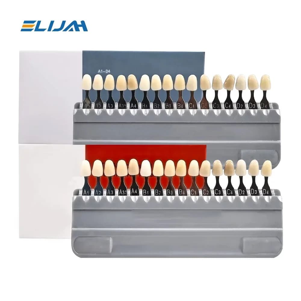ELIJAH Master Guide for Dental Candle Shadow 16 Colors Teeth Whitening Compare Color plate for Dental Guide dentistry