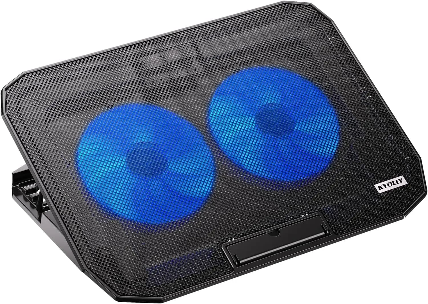 Base di Raffreddamento Ultra Sottile per Laptop con 2 Ventole Silenziose, Supporto Regolabile per Laptop da 10-15.6 Pollici