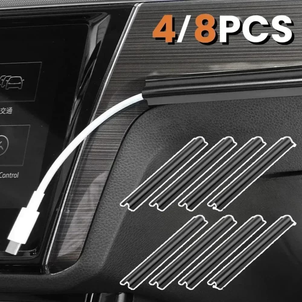4/8 Pezzi Protezione Cavi Interni Auto, Clip Universali per Copertura Cavi Nascosti, Organizzatore Cavi Dati, Accessori Fermacavi