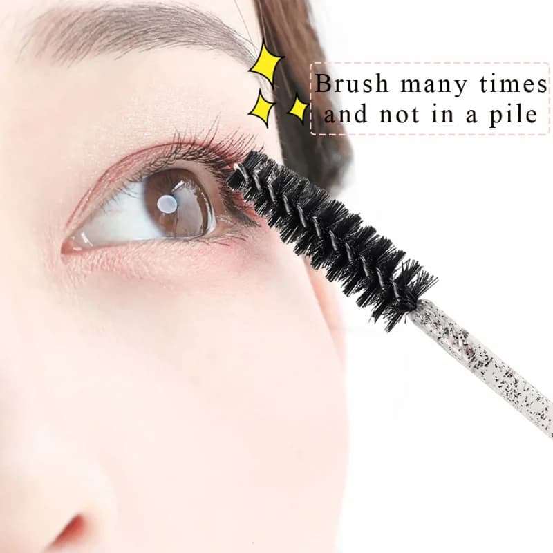 50 Pz Makeup Brushes for Eyebrow Brush in Disposable Crystal Manic in Diamond Mascara Bacchetta Applicator Eyelash Tools for Eyelash Extension