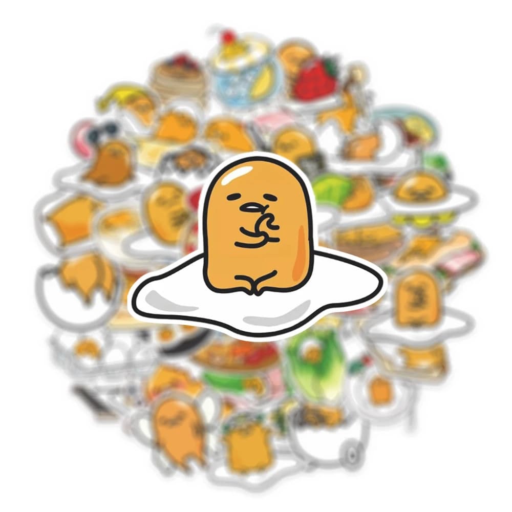 10/30/50pcs Kawaii Cartoon Gudetama Adesivi Carino Sanrio Serie Anime Decalcomanie FAI DA TE Cancelleria Bagagli Telefono Adesivo Giocattolo Per Bambini Regalo