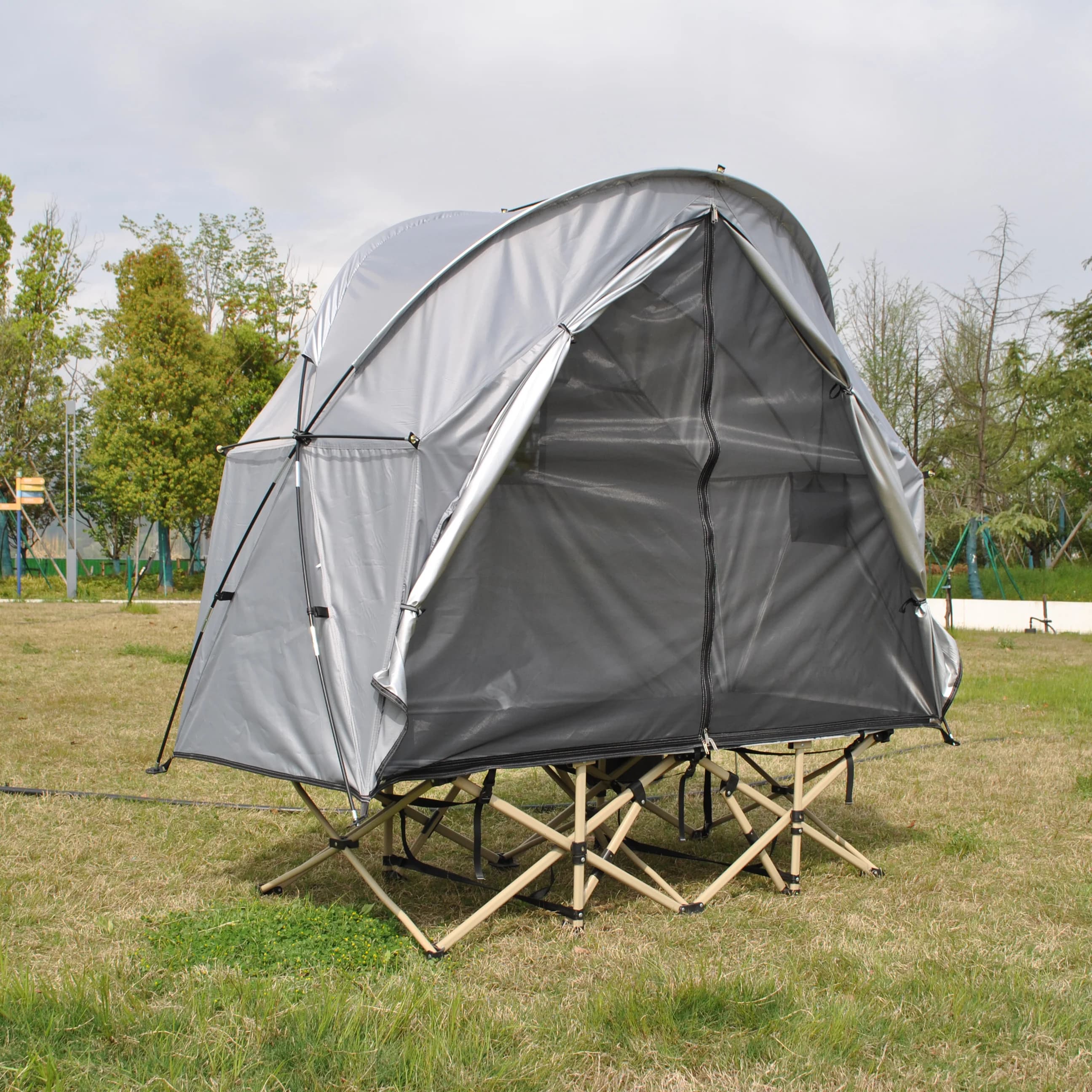 Bed Tent Canopy Twin, Blackout Portable Sleep Tent Easy Setup, Breathable Mesh, Privacy Curtains Indoor Tent,not Include Bed