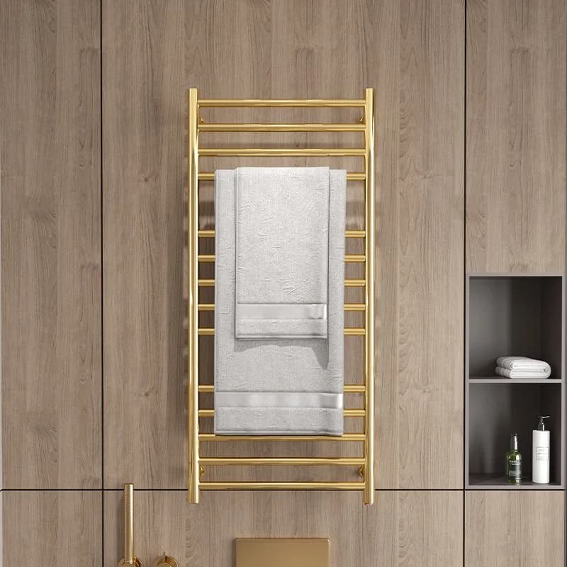 Portasciugamani elettrico WC in acciaio inossidabile Bagno Portasciugamani riscaldato multistrato impermeabile Mensola portaoggetti Accessori da bagno