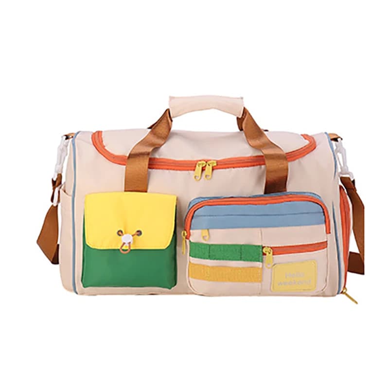 Borsa da fitness sportiva alla moda per donna, palestra, viaggio, borsone, bagaglio, borsa, scarpe, tasca, spiaggia, borsa a tracolla del fine settimana Boston