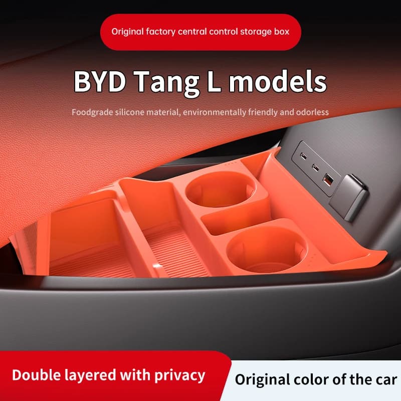 2025 Per BYD Sealion 8 Sealion8 Console centrale in silicone sotto la scatola di immagazzinaggio Tang L Controllo centrale Organizzatore Zerbino Interni auto