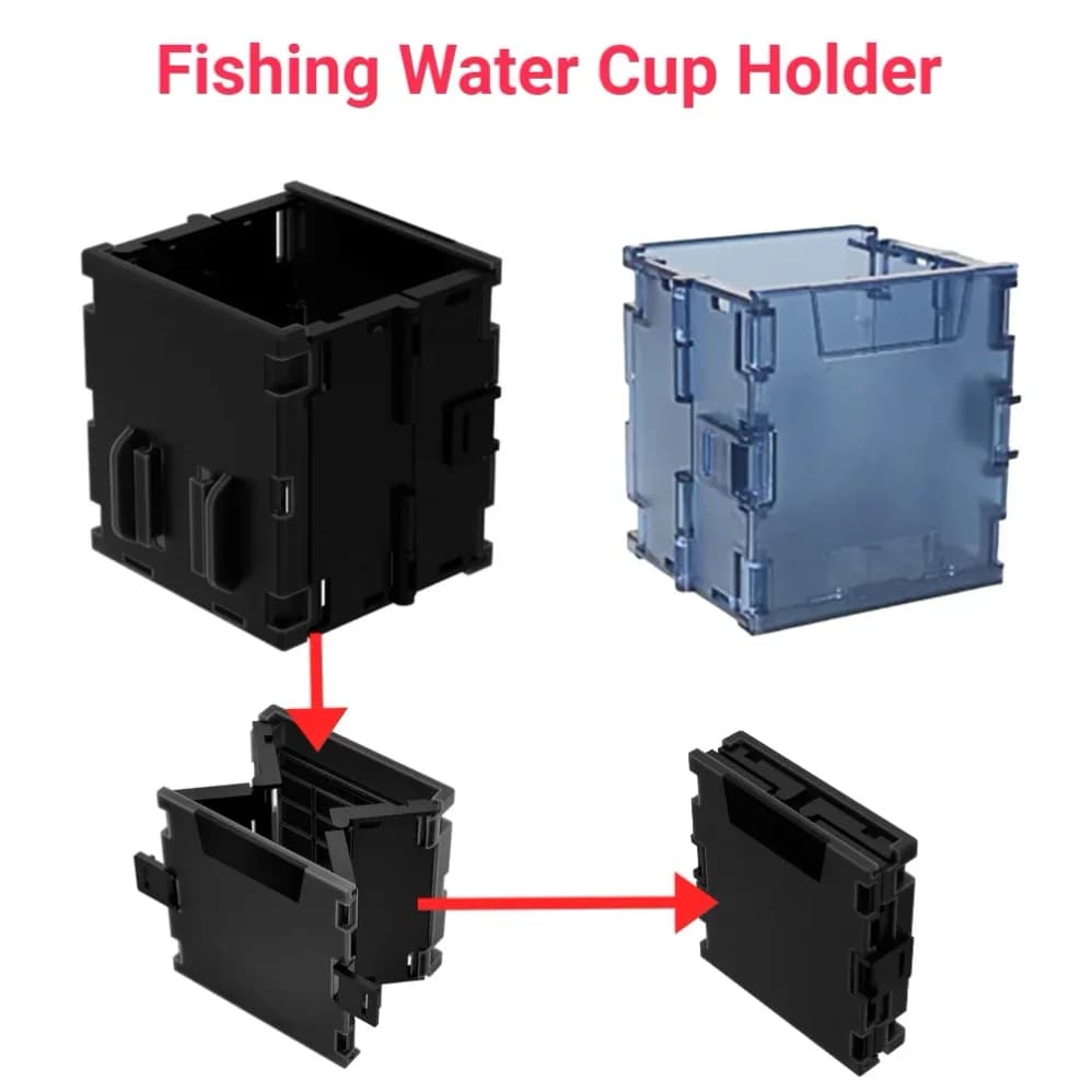 Multifunctional Fishing Glass Wallet Box for Foldable Spare Parts Outdoor Equipment