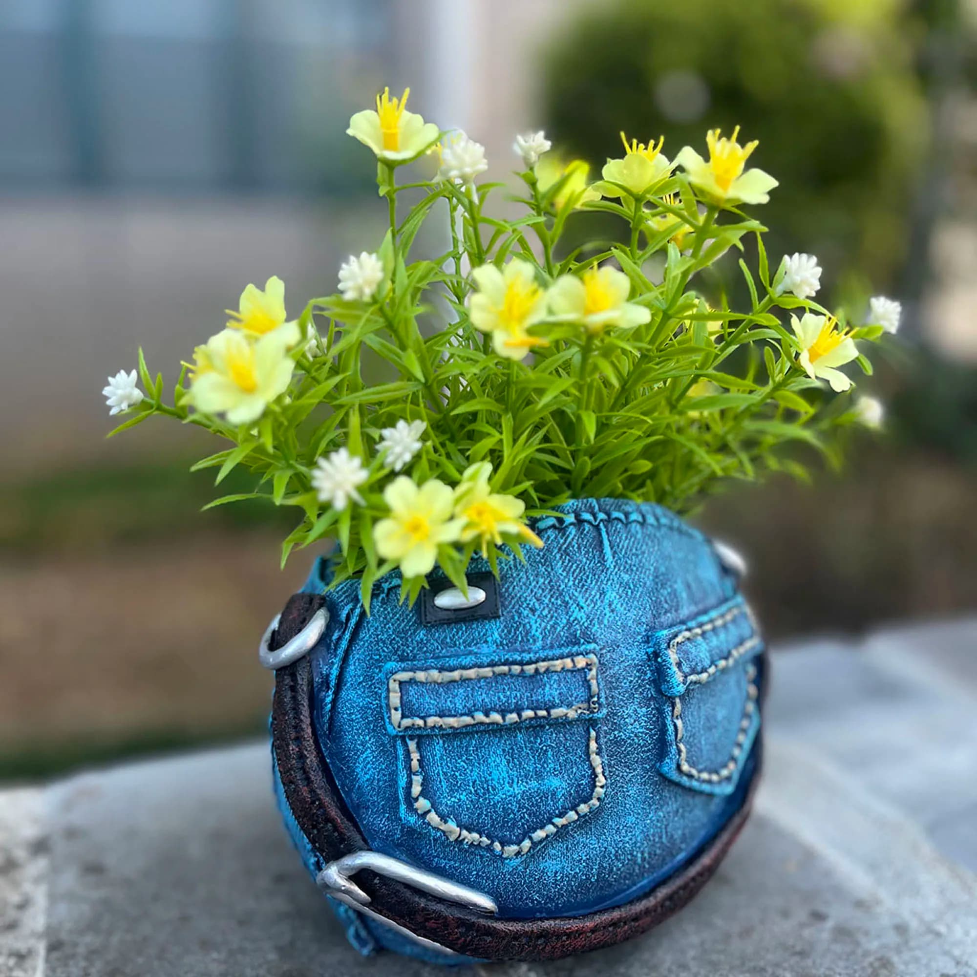 Simpatica fioriera per gatti in ceramica, stravagante vaso per animali per piante grasse, decorazione da giardino per interni ed esterni, regalo per gli amanti dei gatti