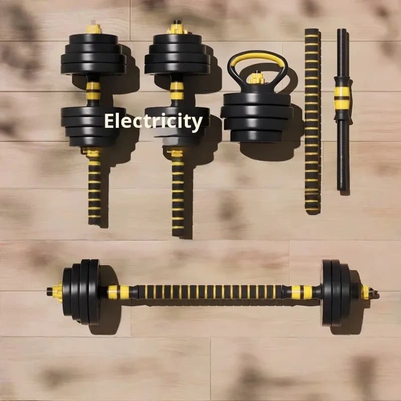 Adjustable Steel Manubri For Men Fitness Equipment at home, including balance and kettlebell for training body workout students
