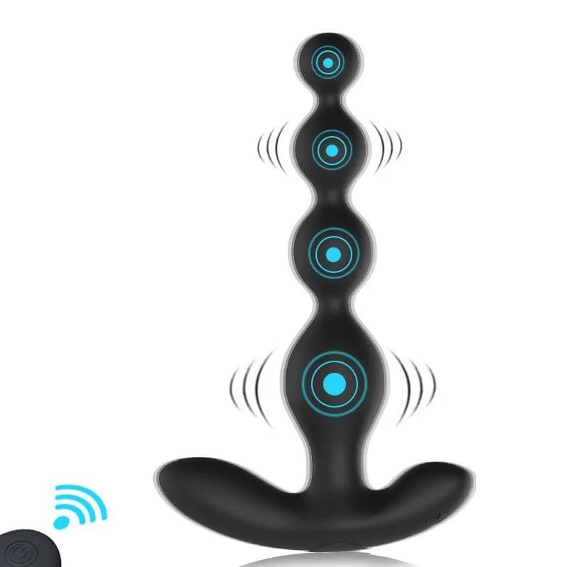 Vibratore anale Perline anali Butt Plug Giocattoli adulti del sesso per uomini Donne Stimolatore del punto G Massaggiatore della prostata maschile Giocattoli per la masturbazione del dildo