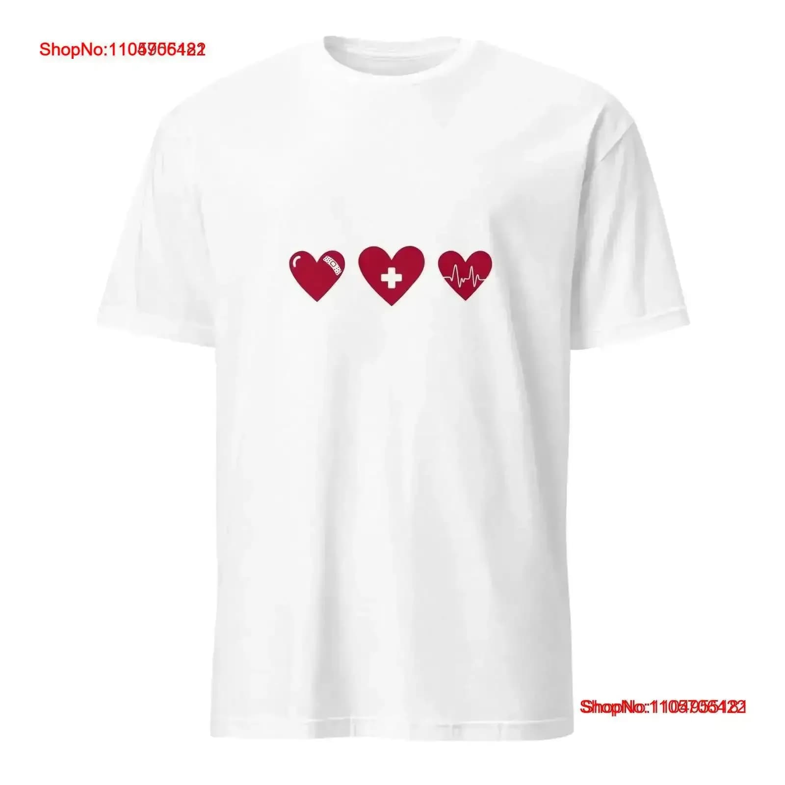 Nurse Valentines Day T Shirt Love For vintage Washed Versatile Stretched fashion designer clothes homme vintage Washed