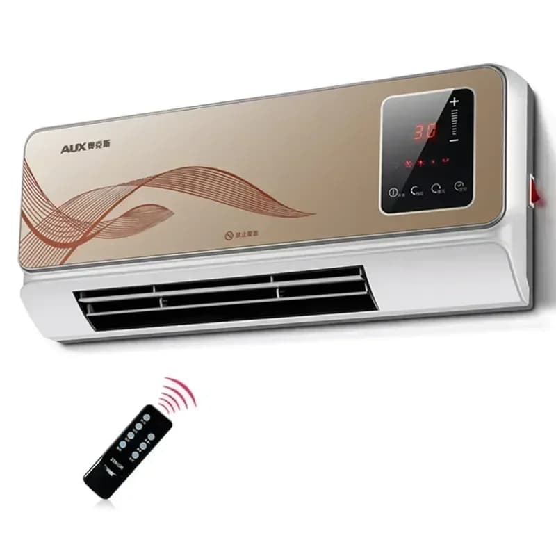 Riscaldatore elettrico domestico a parete Impermeabile a risparmio energetico 3a marcia PTC Riscaldamento in ceramica Condizionatore d'aria per l'inverno 220V