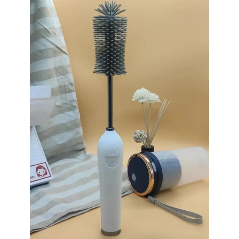 Bottle Brush, Electric Brush for Cleaning with 3 Replaceable Heads, Wireless Scrubber for Domestic Use