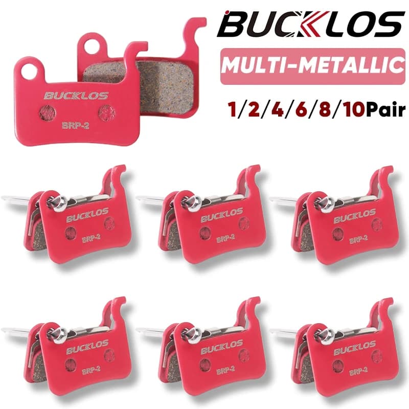 BUCKLOS Pastiglie freno a disco idraulico per bicicletta per M535 Pastiglie freno metalliche Pastiglie freno per mountain bike da strada in metallo adatte A01S M06S M07S