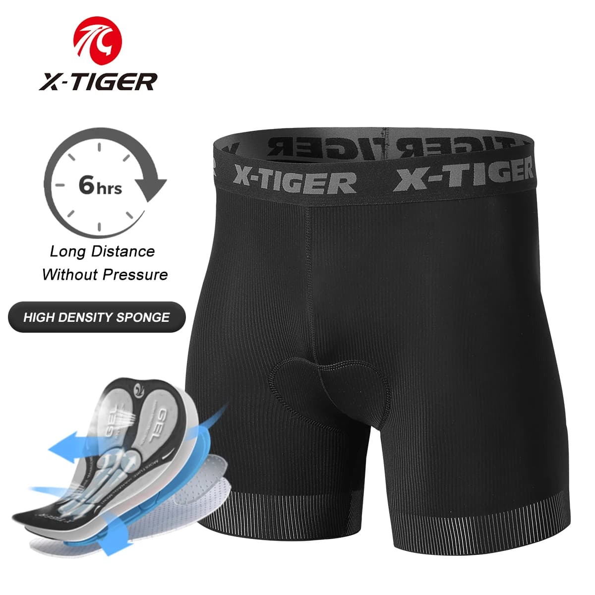 Bike Shorts X-TIGER Mesh Breathable 5D Innovative Edition Panty Gel Pad Bike Shorts MTB Shock Absorber Cycling
