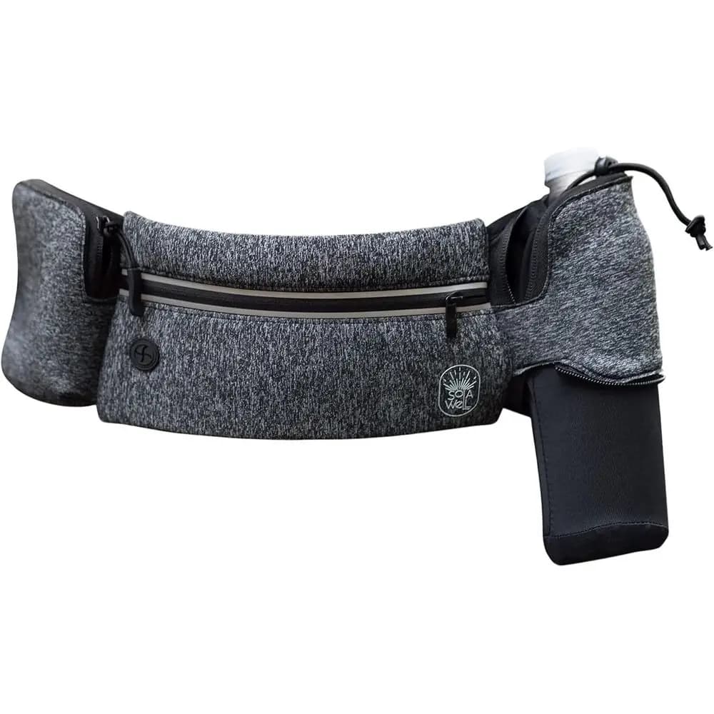 Moisturizing pack with extender for racing, hiking, cycling and walking - Grey